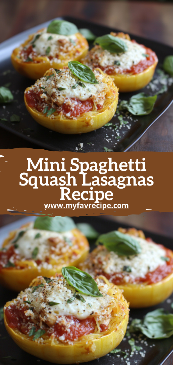 Mini Spaghetti Squash Lasagnas Recipe