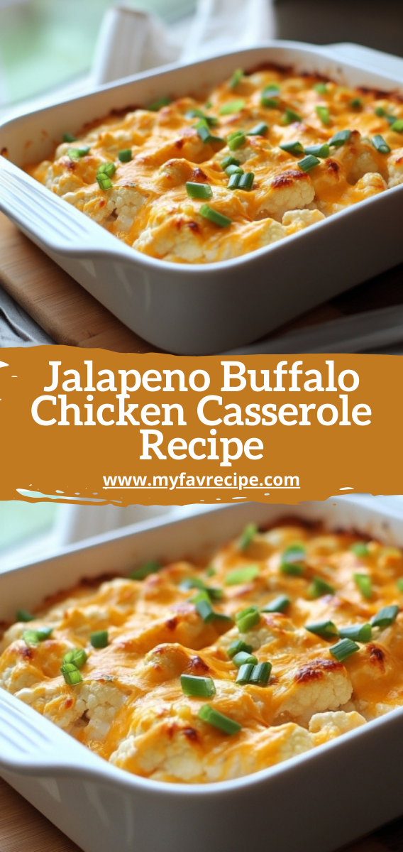 Jalapeno Buffalo Chicken Casserole Recipe