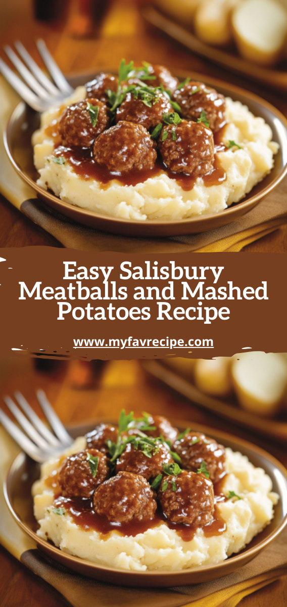 Easy Salisbury Meatballs and Mashed Potatoes Recipe