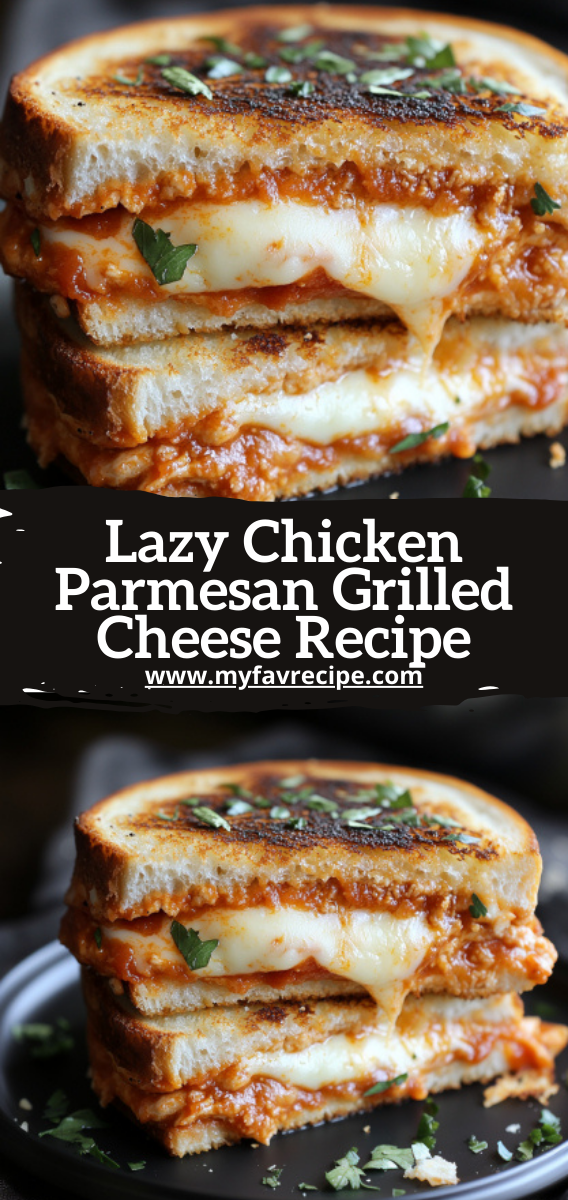 Lazy Chicken Parmesan Grilled Cheese Recipe