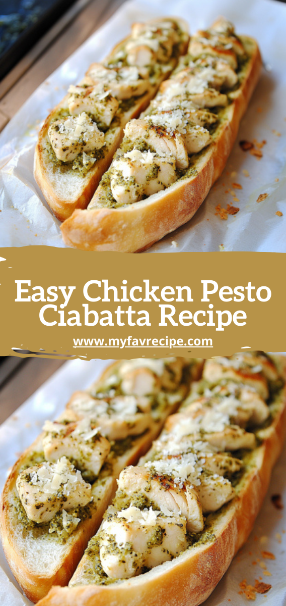 Easy Chicken Pesto Ciabatta Recipe