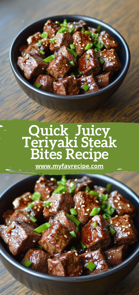 Quick  Juicy Teriyaki Steak Bites Recipe