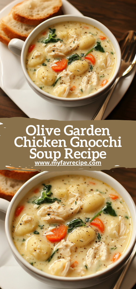 Olive Garden Chicken Gnocchi Soup Recipe