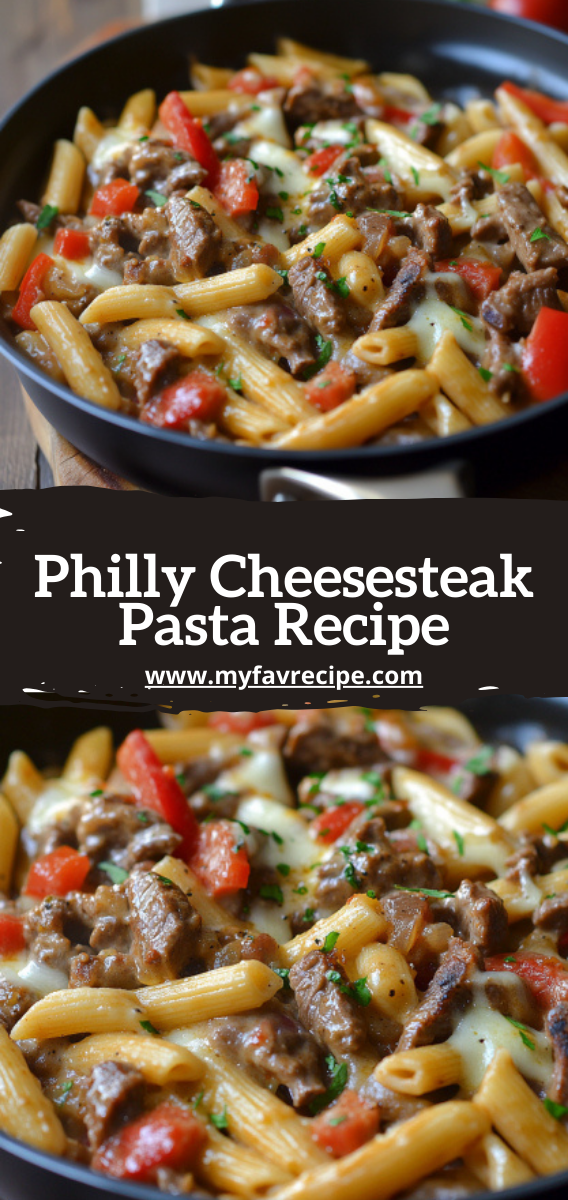 Philly Cheesesteak Pasta Recipe