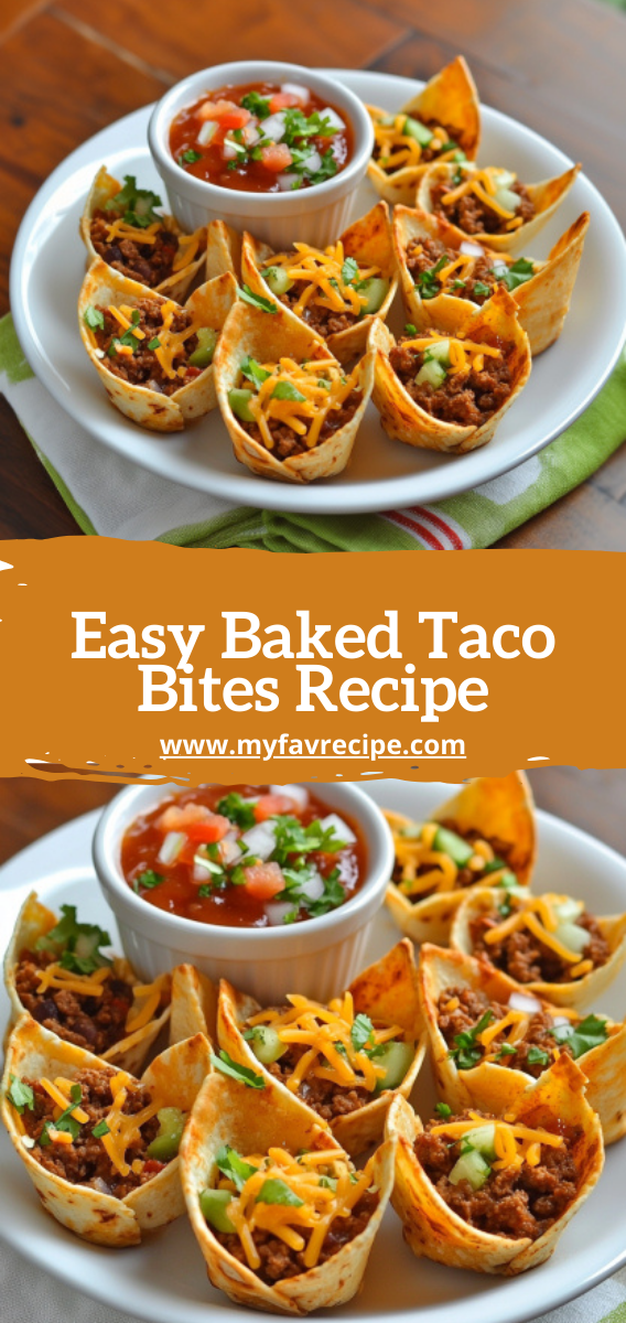 Easy Baked Taco Bites Recipe