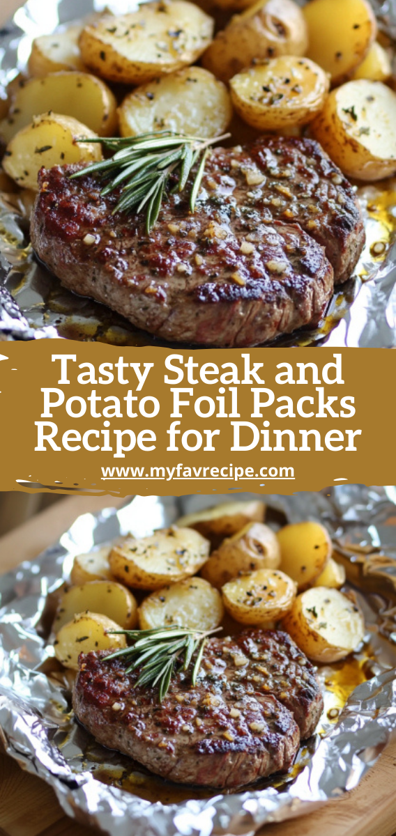 Tasty Steak and Potato Foil Packs Recipe for Dinner