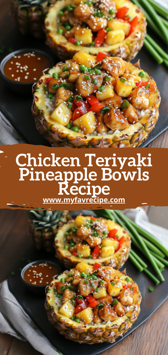 Chicken Teriyaki Pineapple Bowls Recipe