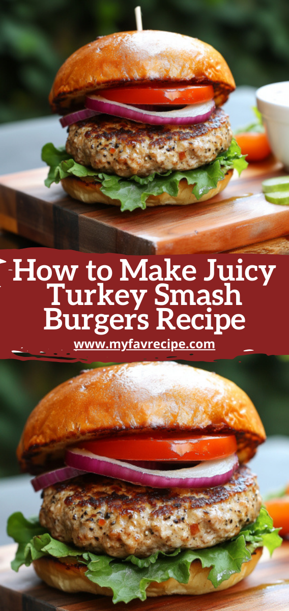 How to Make Juicy Turkey Smash Burgers Recipe