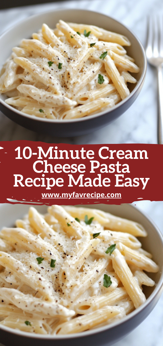 10-Minute Cream Cheese Pasta Recipe Made Easy