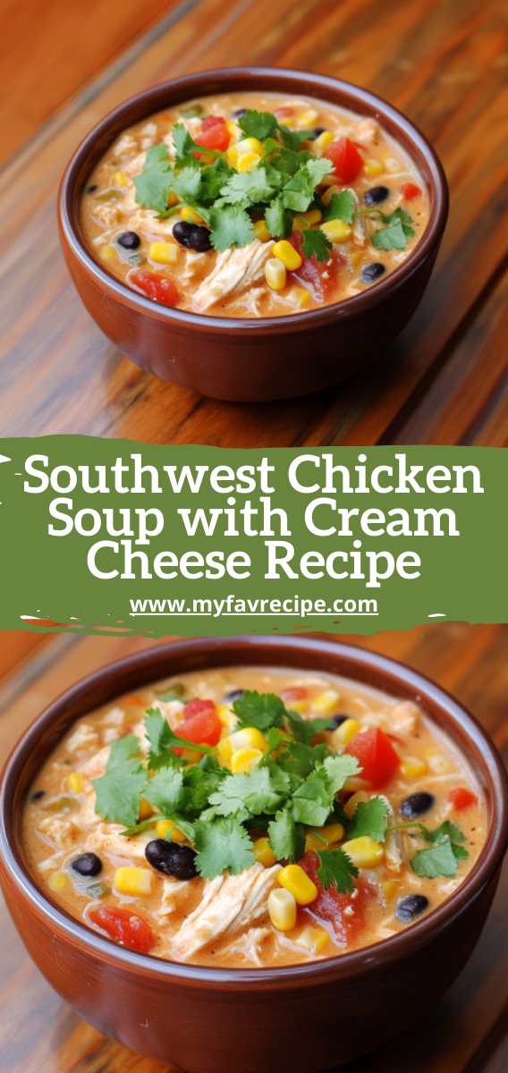 Southwest Chicken Soup with Cream Cheese Recipe