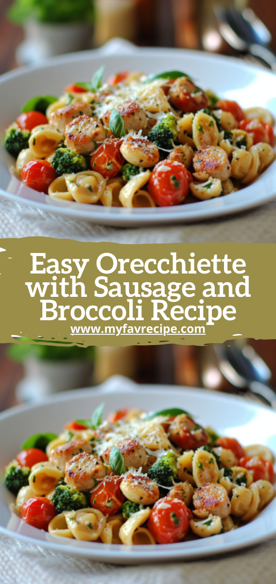 Easy Orecchiette with Sausage and Broccoli Recipe