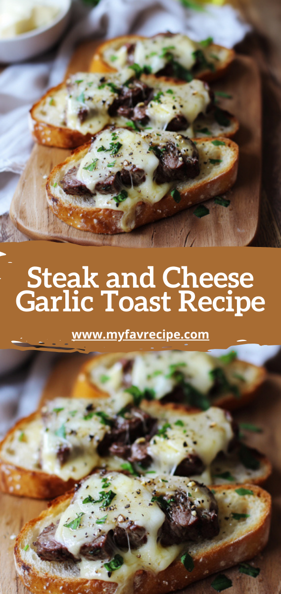 Steak and Cheese Garlic Toast Recipe