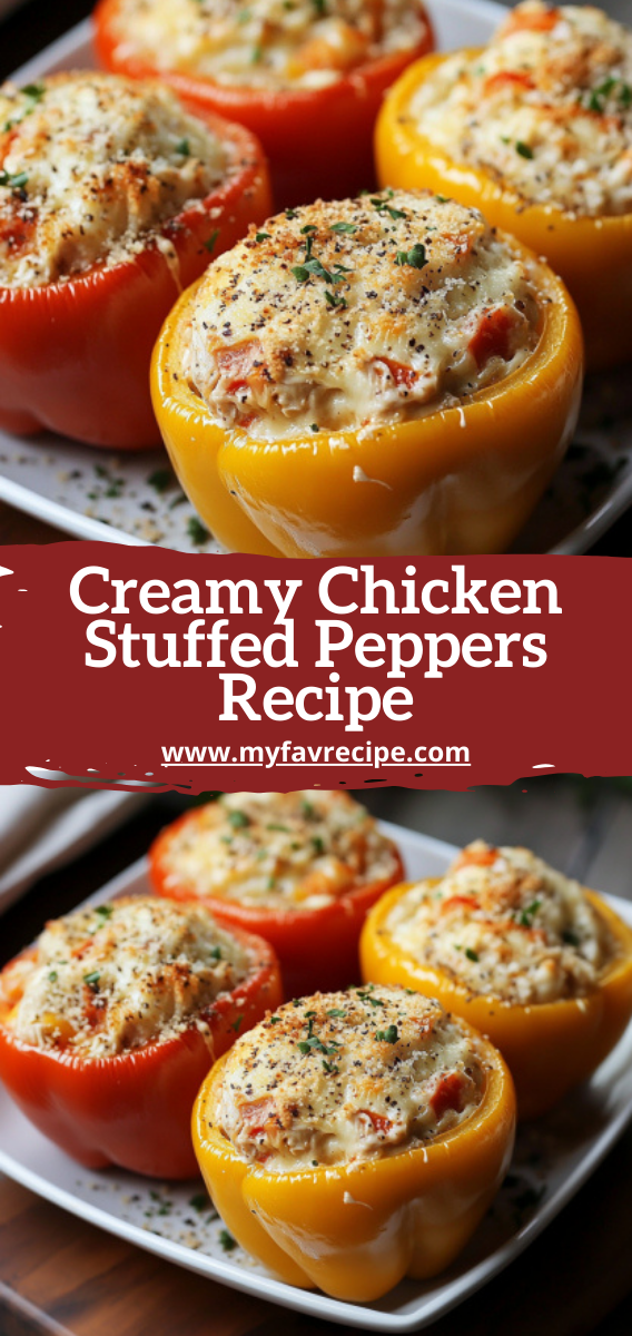 Creamy Chicken Stuffed Peppers Recipe