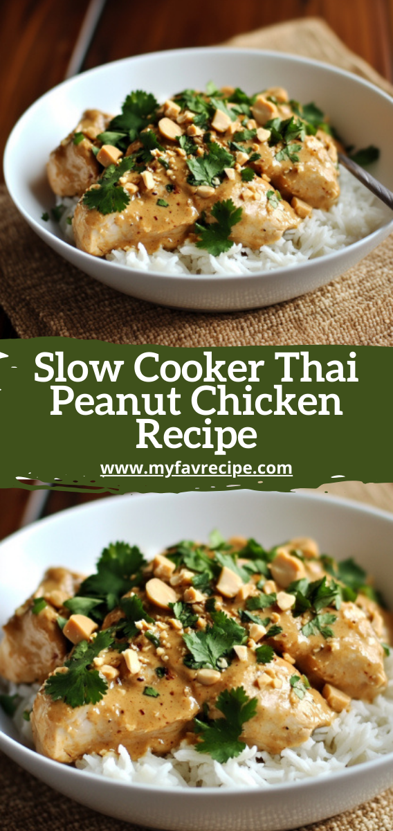 Slow Cooker Thai Peanut Chicken Recipe