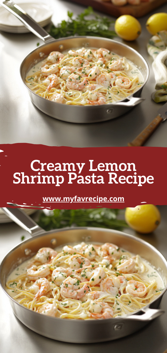 Creamy Lemon Shrimp Pasta Recipe