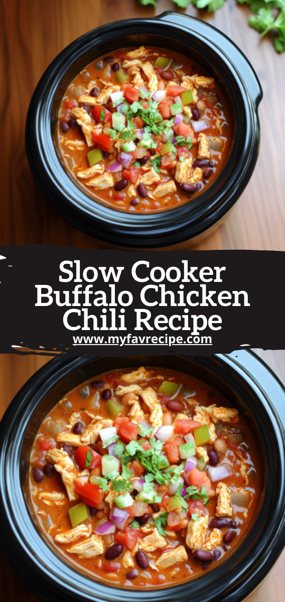 Slow Cooker Buffalo Chicken Chili Recipe