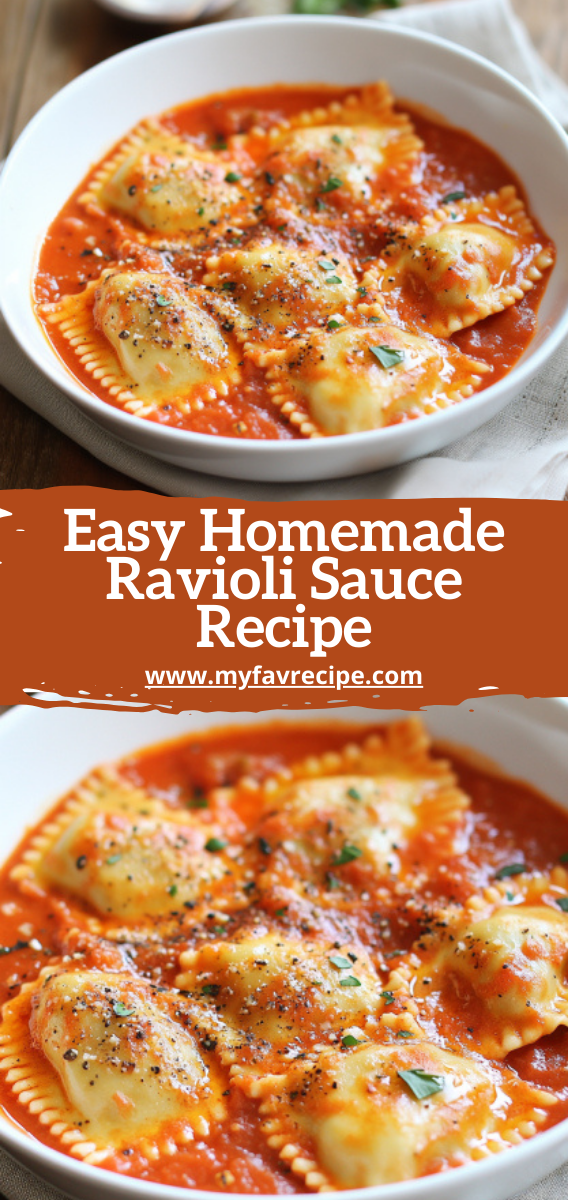 Easy Homemade Ravioli Sauce Recipe