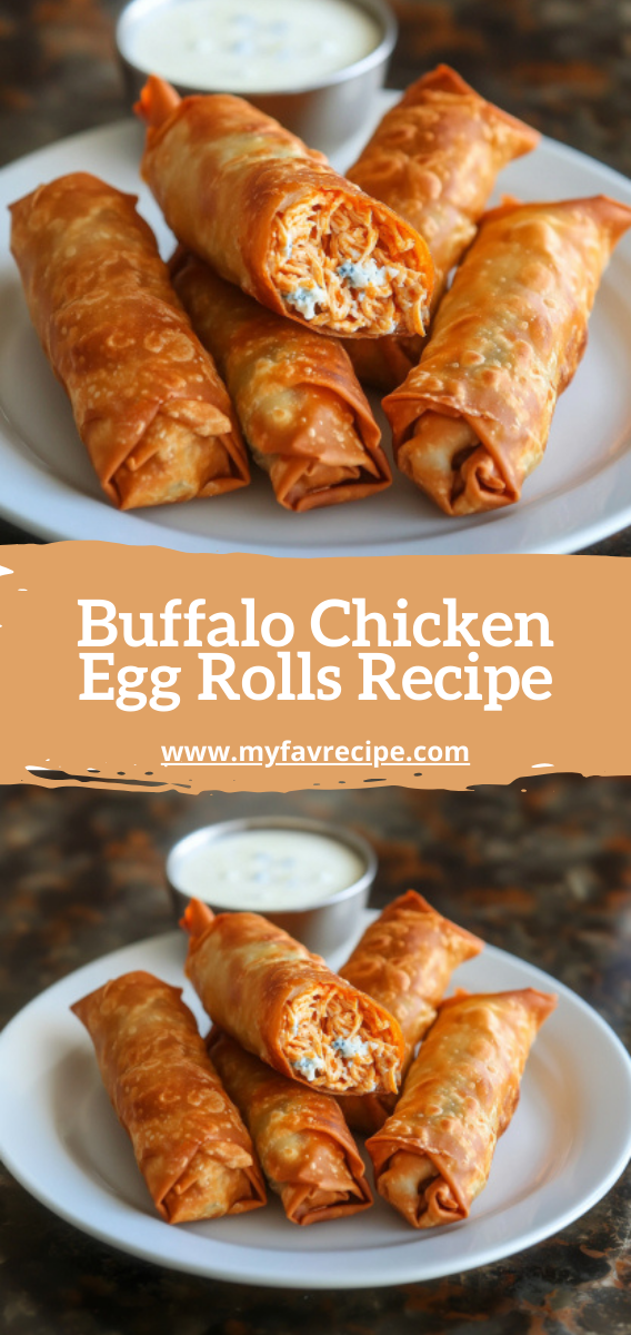 Buffalo Chicken Egg Rolls Recipe