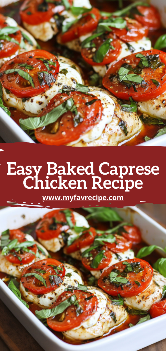 Easy Baked Caprese Chicken Recipe