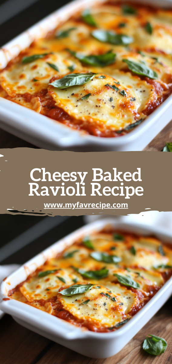 Cheesy Baked Ravioli Recipe