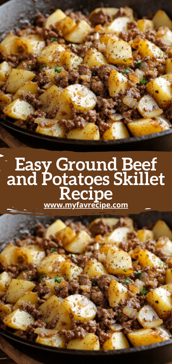 Easy Ground Beef and Potatoes Skillet Recipe