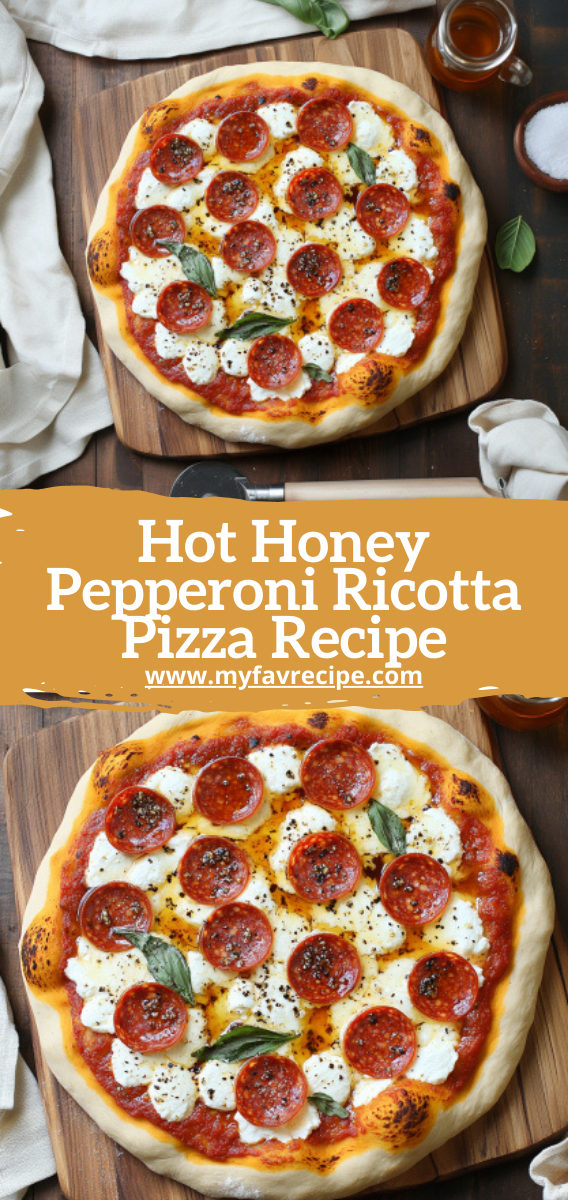 Hot Honey Pepperoni Ricotta Pizza Recipe