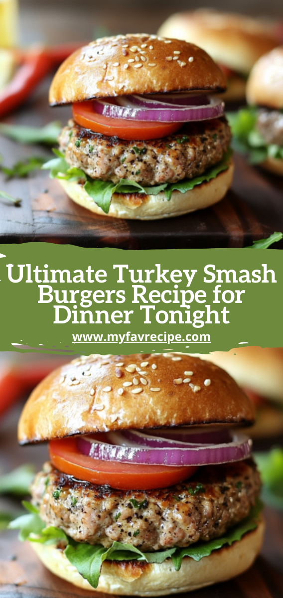 Ultimate Turkey Smash Burgers Recipe for Dinner Tonight