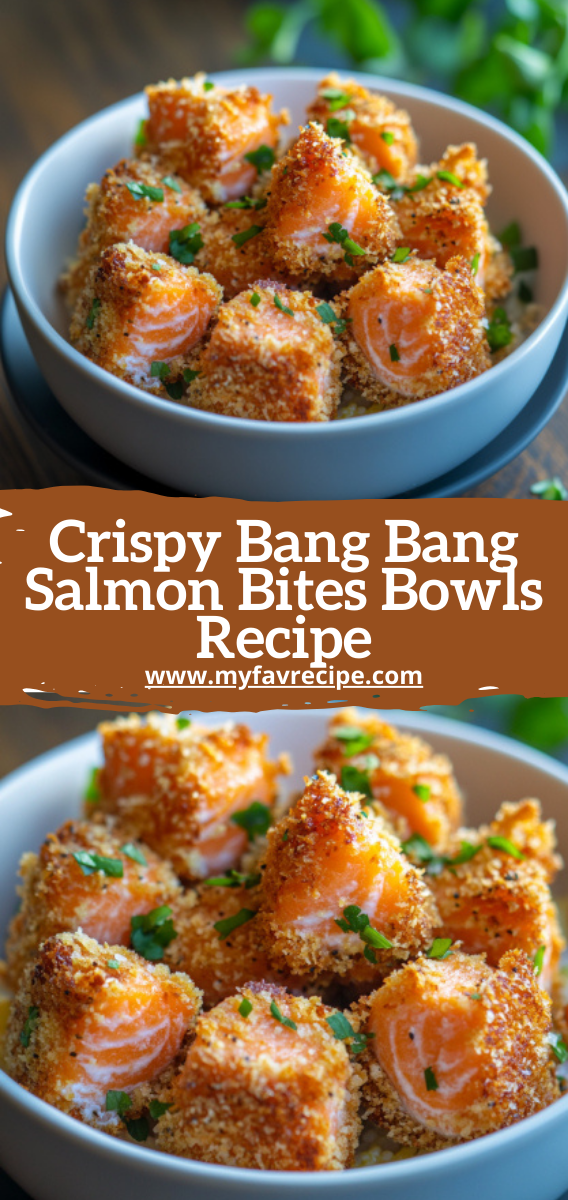 Crispy Bang Bang Salmon Bites Bowls Recipe