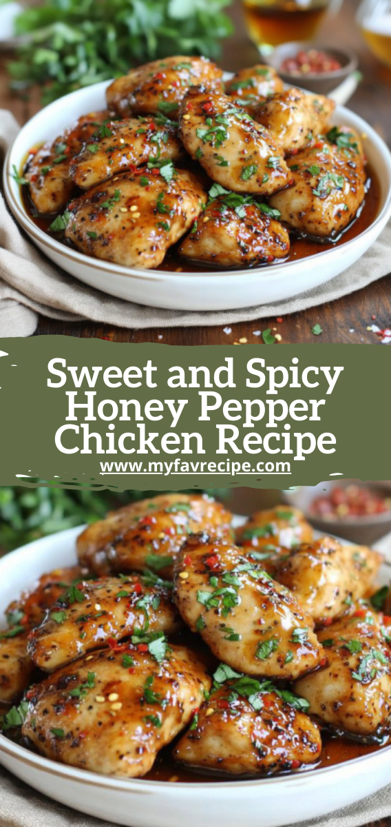 Sweet and Spicy Honey Pepper Chicken Recipe