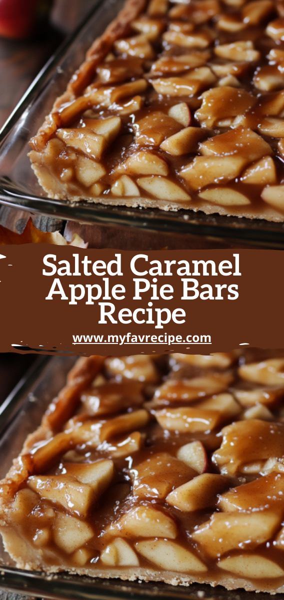 Salted Caramel Apple Pie Bars Recipe