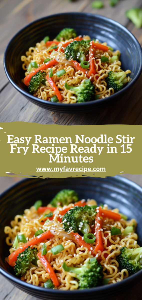 Easy Ramen Noodle Stir Fry Recipe Ready in 15 Minutes