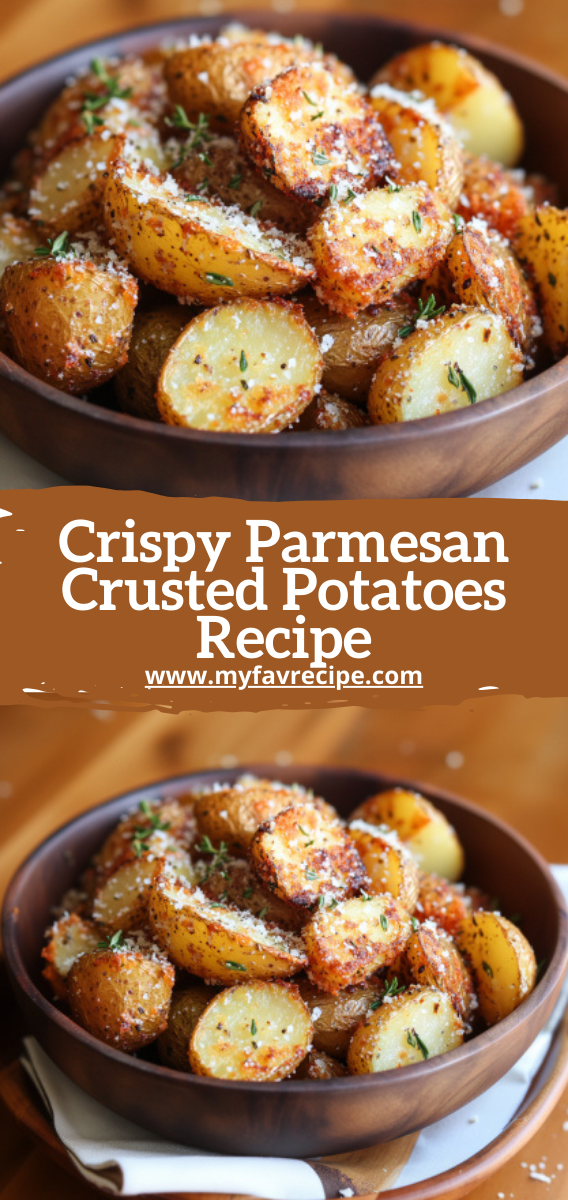 Crispy Parmesan Crusted Potatoes Recipe