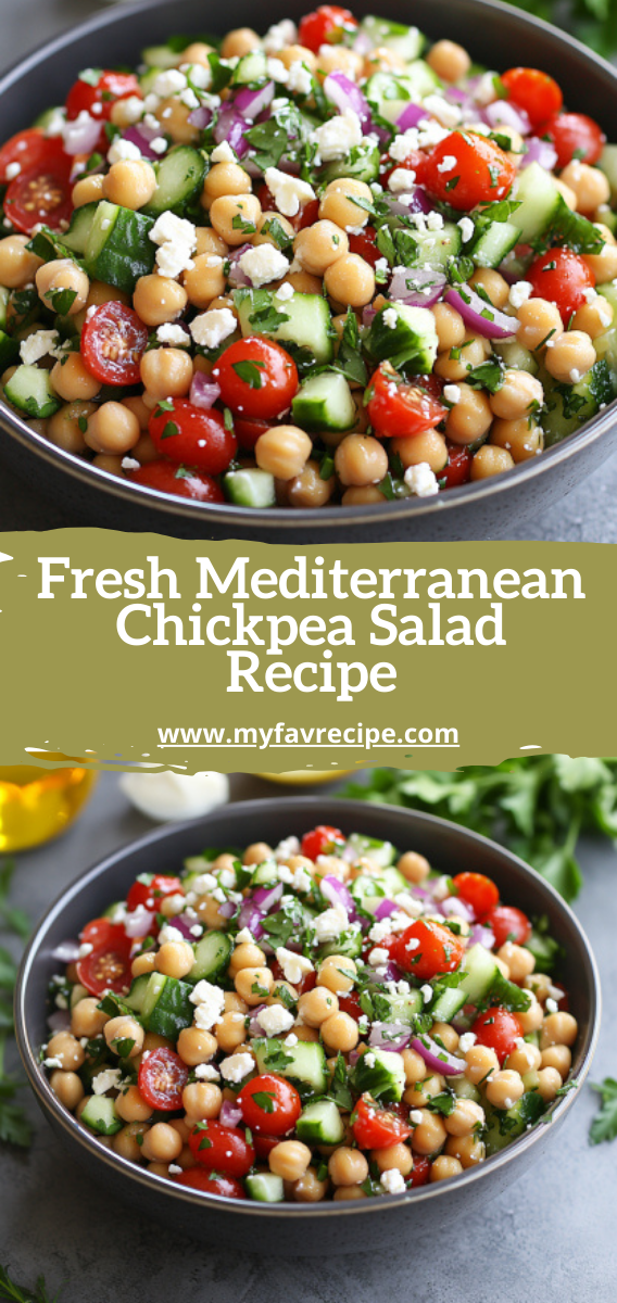 Fresh Mediterranean Chickpea Salad Recipe