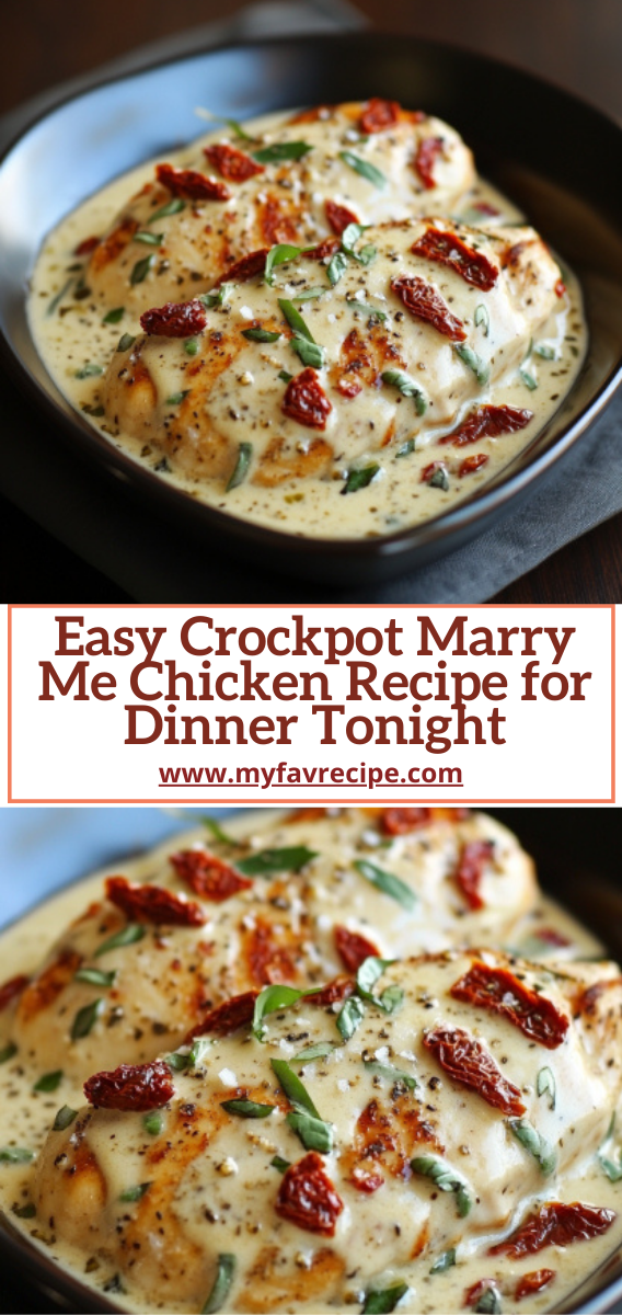 Easy Crockpot Marry Me Chicken Recipe for Dinner Tonight