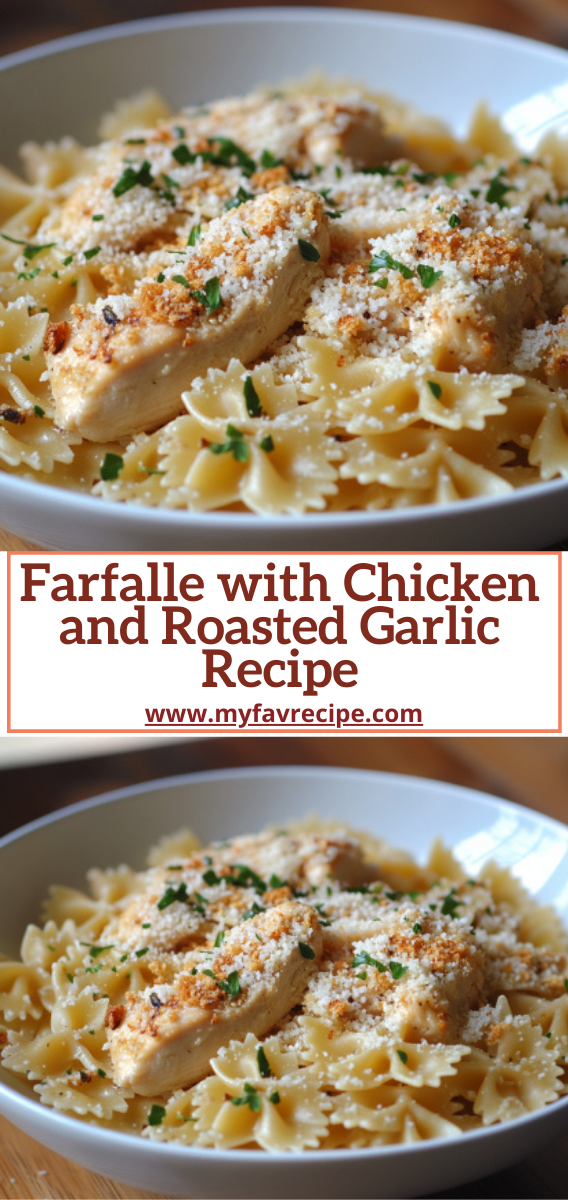 Farfalle with Chicken and Roasted Garlic Recipe