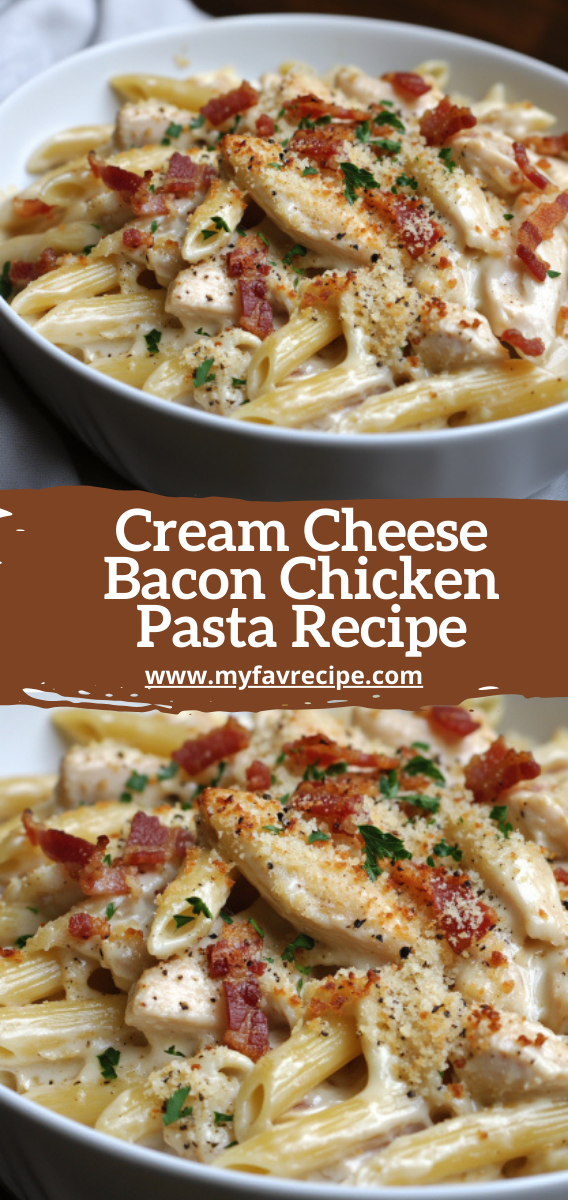 Cream Cheese Bacon Chicken Pasta Recipe