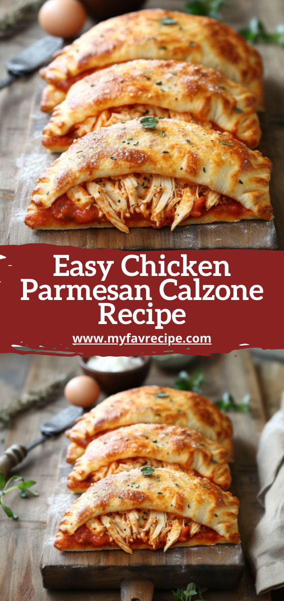 Easy Chicken Parmesan Calzone Recipe