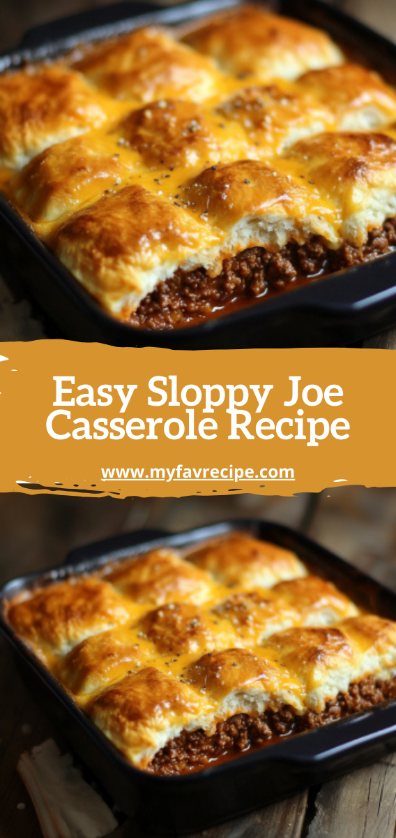 Easy Sloppy Joe Casserole Recipe