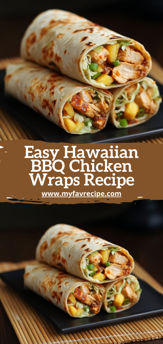 Easy Hawaiian BBQ Chicken Wraps Recipe