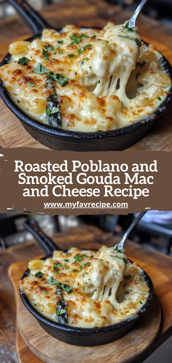 Roasted Poblano and Smoked Gouda Mac and Cheese Recipe