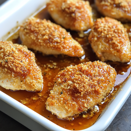 Baked Crunchy Hot Honey Chicken Recipe