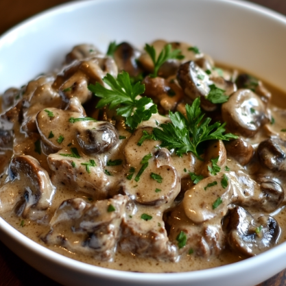 Classic Old Fashioned Beef Stroganoff Recipe