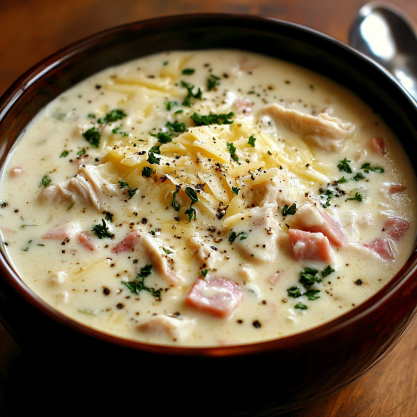 Creamy Chicken Cordon Bleu Soup Recipe For Your Family