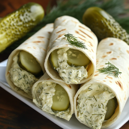 Creamy Pickle Roll-Ups Recipe