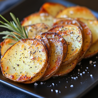 Crispy Baked Potato Slices Recipe