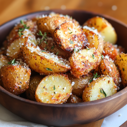 Crispy Parmesan Crusted Potatoes Recipe