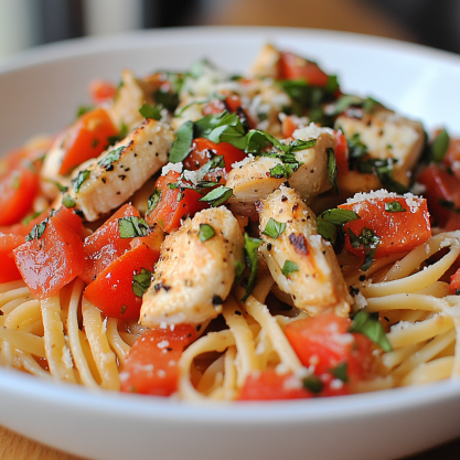 Delicious Bruschetta Chicken Pasta Recipe