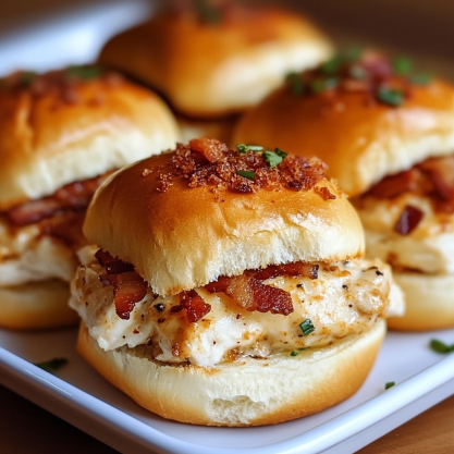 Delicious Crack Chicken Sliders Recipe