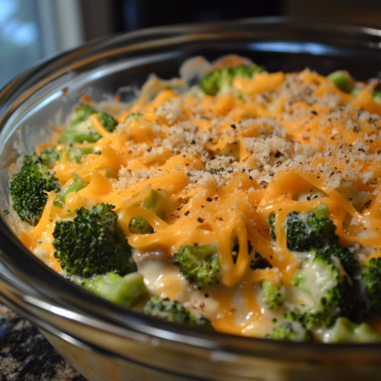 Easy Cheesy Broccoli Casserole Recipe