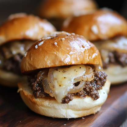 Easy French Onion Beef Sliders Recipe